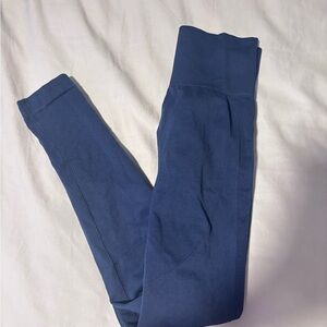 Blue High-Waisted Leggings